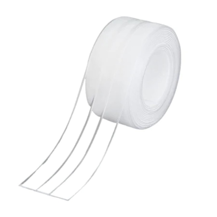Лента eSimplu®, Двойно залепваща, Против пръски, Прозрачна, 3.2 м