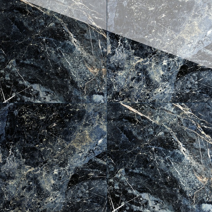 Gresie portelanata rectificata Ultramarine Blue, 58X58, lucioasa, 1.35 mp/cutie