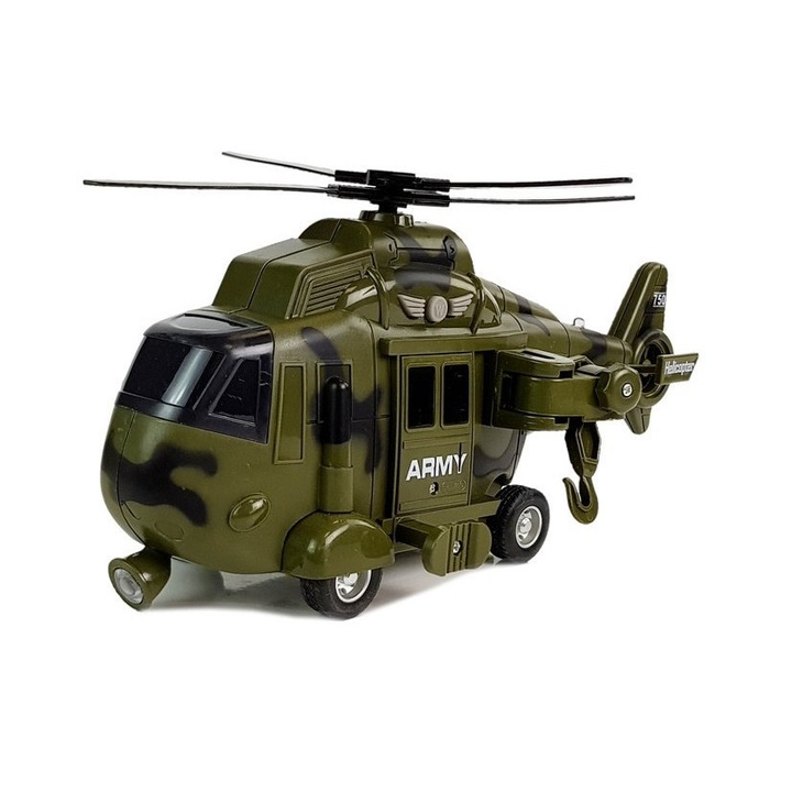 Katonai Mentőhelikopter 1:16 Méretarányú Világító és Hanghatásos Játék