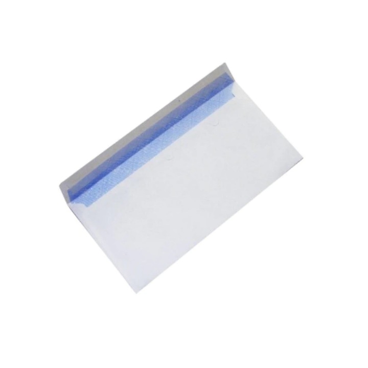 Plic alb cu lipire siliconica, 110x220 mm