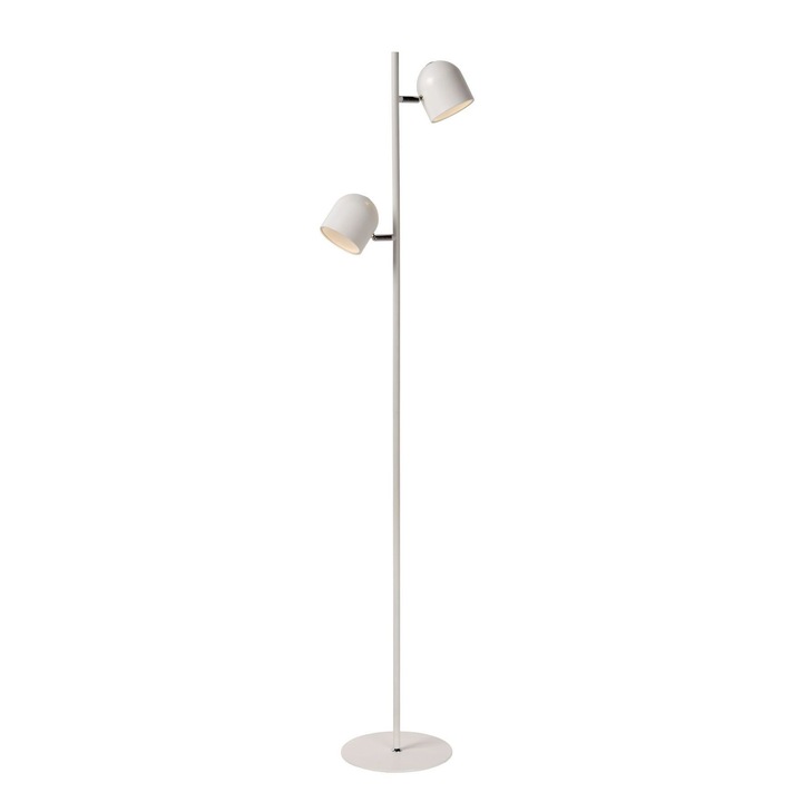 Подова лампа, Lucide, LED, 10 W, Метал, Бяла