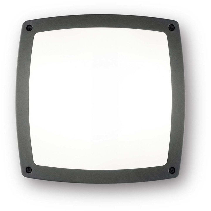 Стенна лампа Ideal Lux, E14, 3x28W, 300x300x85mm, антрацит