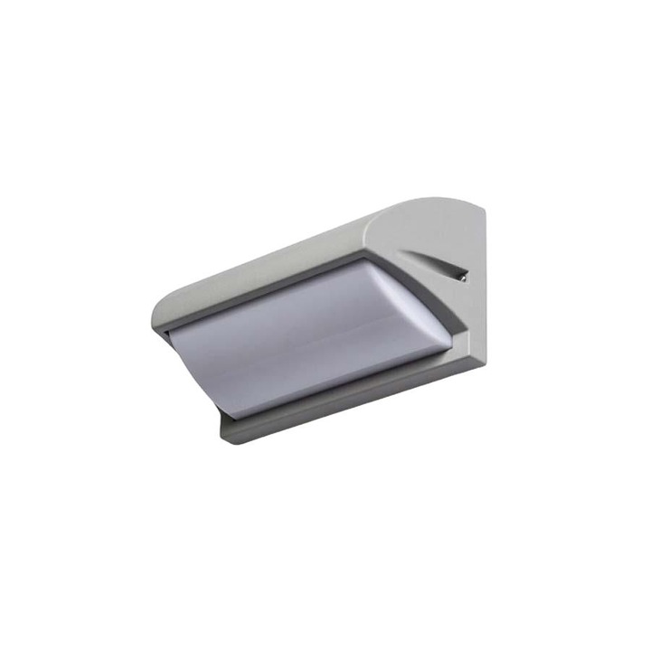 Aplica de perete, Rendl, Metal, 25 x 12.5 cm, Gri