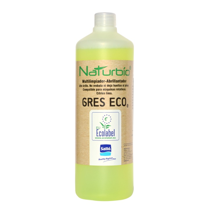 Detergent pentru curatarea suprafetelor din gresie, ceramica sau plastic, Naturbio, 1L