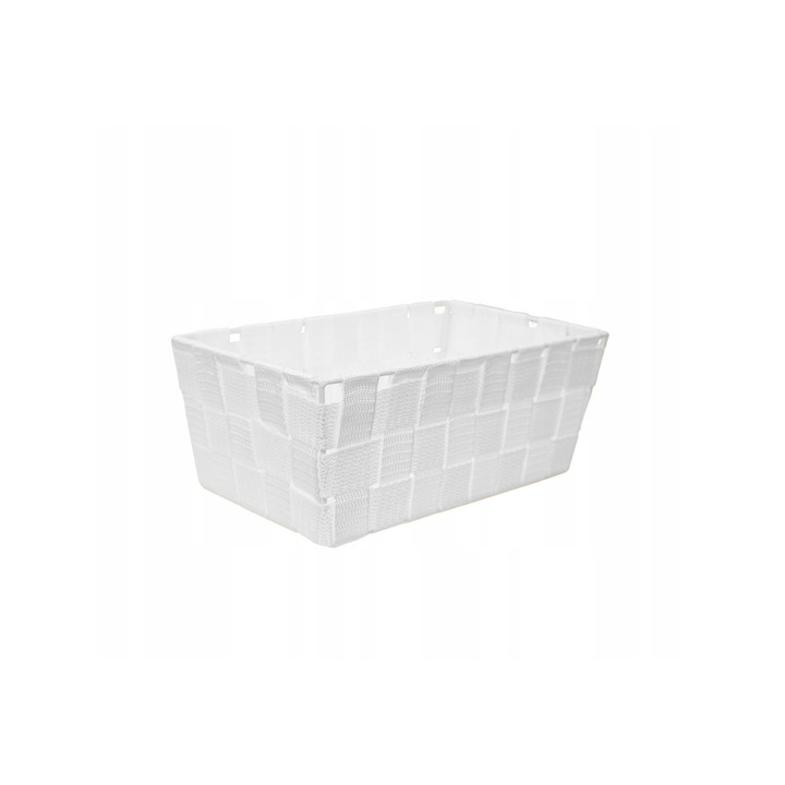 Cos organizator pentru cosmetice, alb, 25x15x10 cm, Sepio