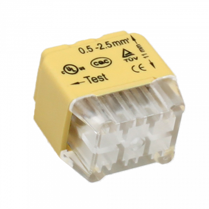 Set 50 conectori de instalare, Orno, Push-in, 300 V, 24 A, Galben