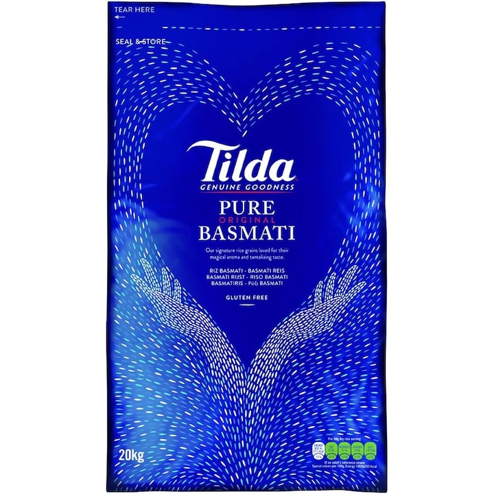Tilda Pure Original Basmati (Superior Basmati Rizs) 20kg