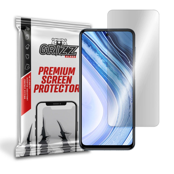 Folie mata de protectie GrizzGlass PaperScreen, pentru Xiaomi Redmi Note 9 Pro 4G, Transparent