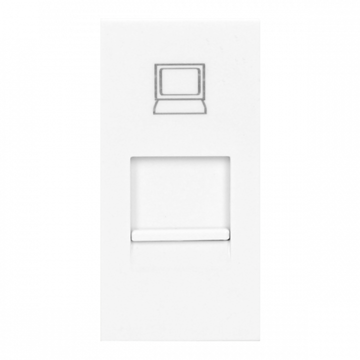 Модулна розетка Noen RJ45, Orno, 22,5 x 45 мм, бяла
