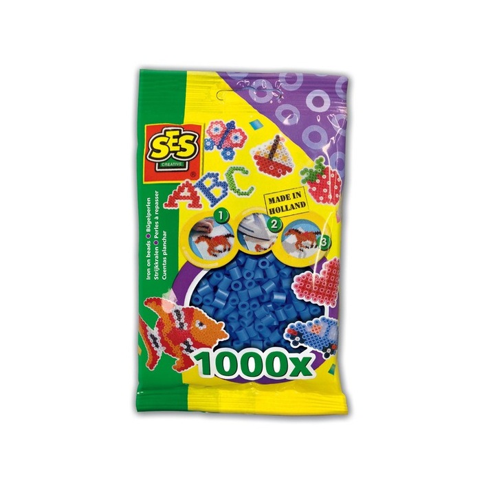 Vasalható gyöngy 1000 darabos - sötétkék