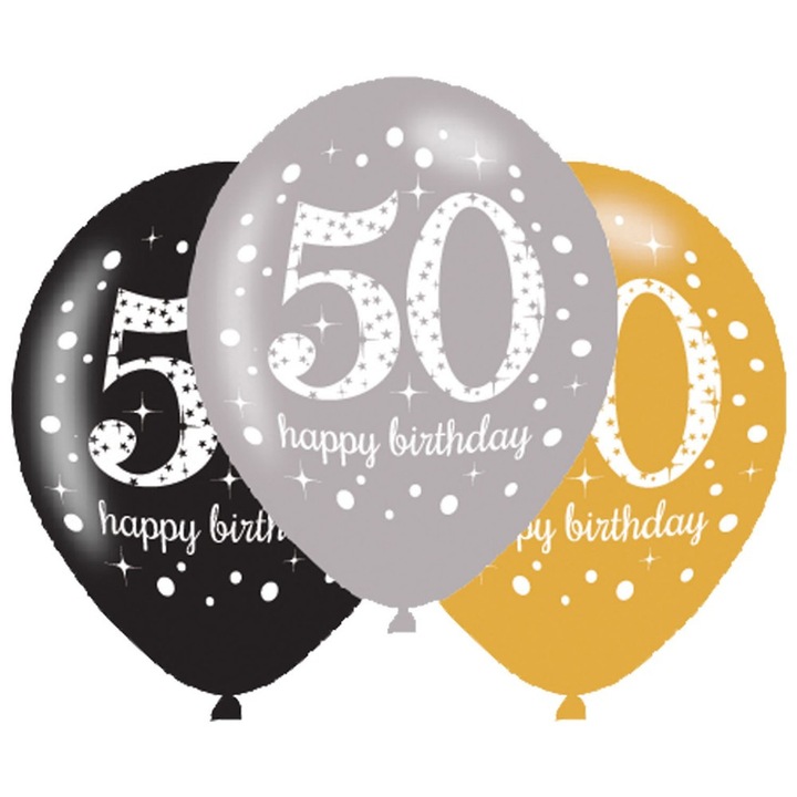 Честит рожден ден 50 балона, 6 балона
