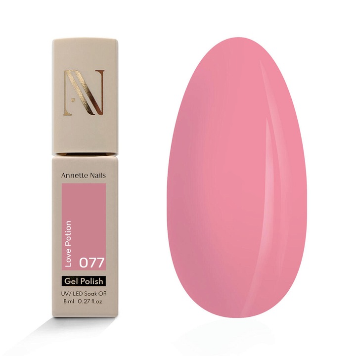 Oja Semi AnnetteNails Romantique Love Poison 077, 8ml, Roz