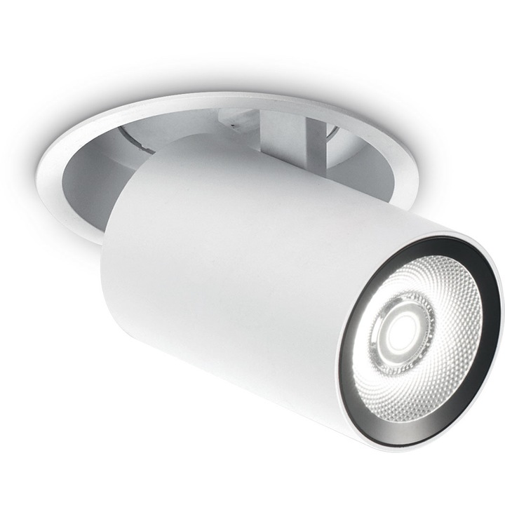 Спот за вграждане, IDEAL LUX, LED, 12W, 3000K, Алуминий, Сребрист
