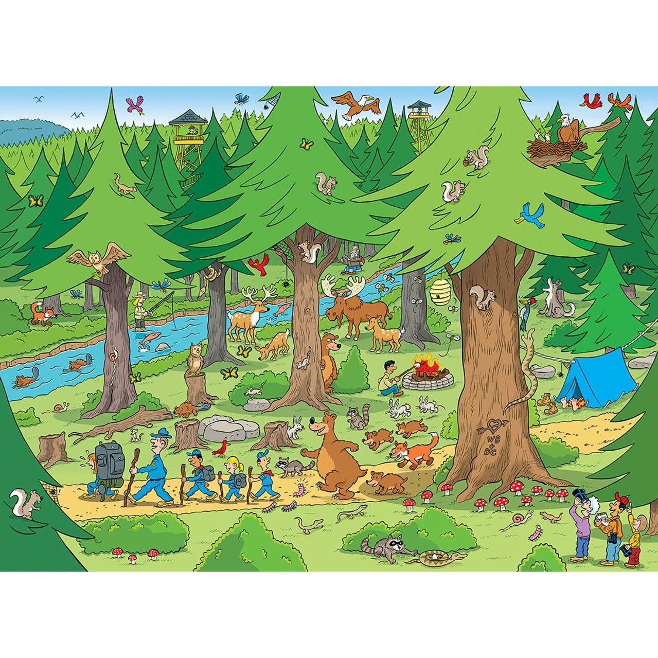 Puzzle Master Pieces din 101 de piese - In padure - eMAG.ro