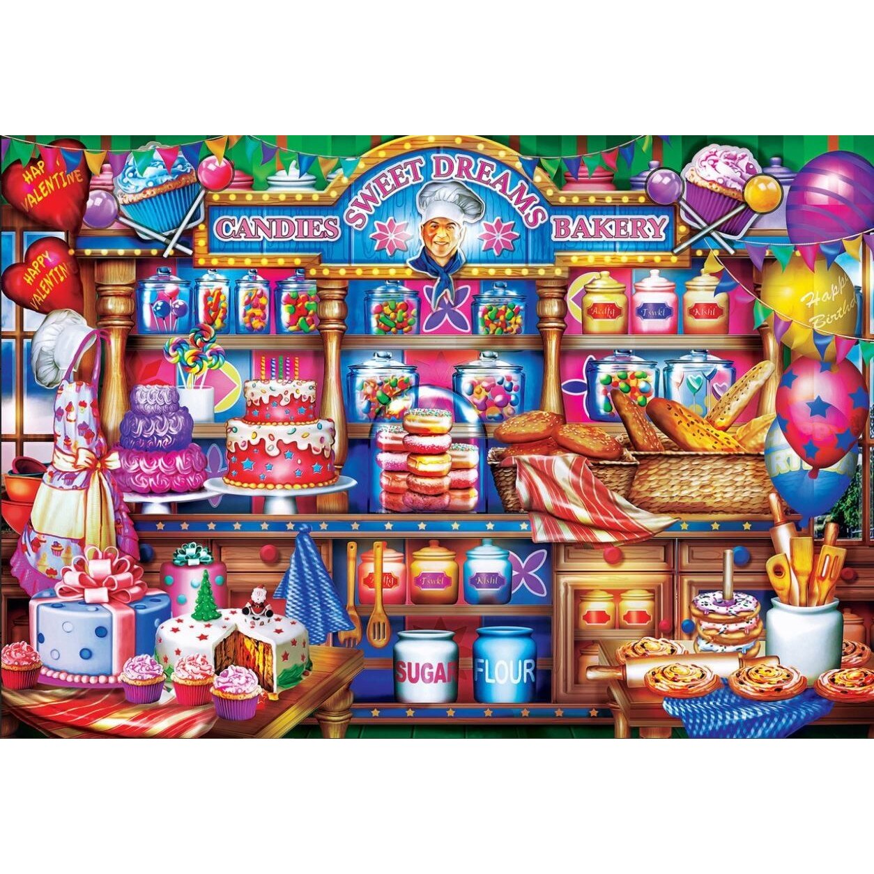 Master Pieces Puzzle de 1000 de piese XXL - Brutarie - eMAG.ro