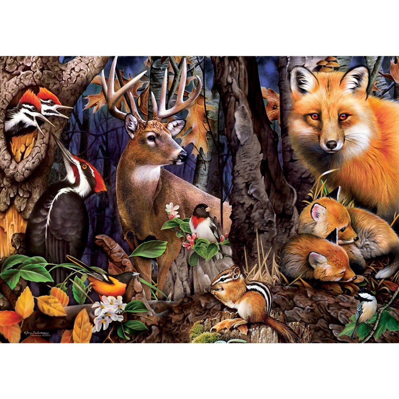 Puzzle Master Pieces 1000 de piese - Distrac?ie in padure - eMAG.ro