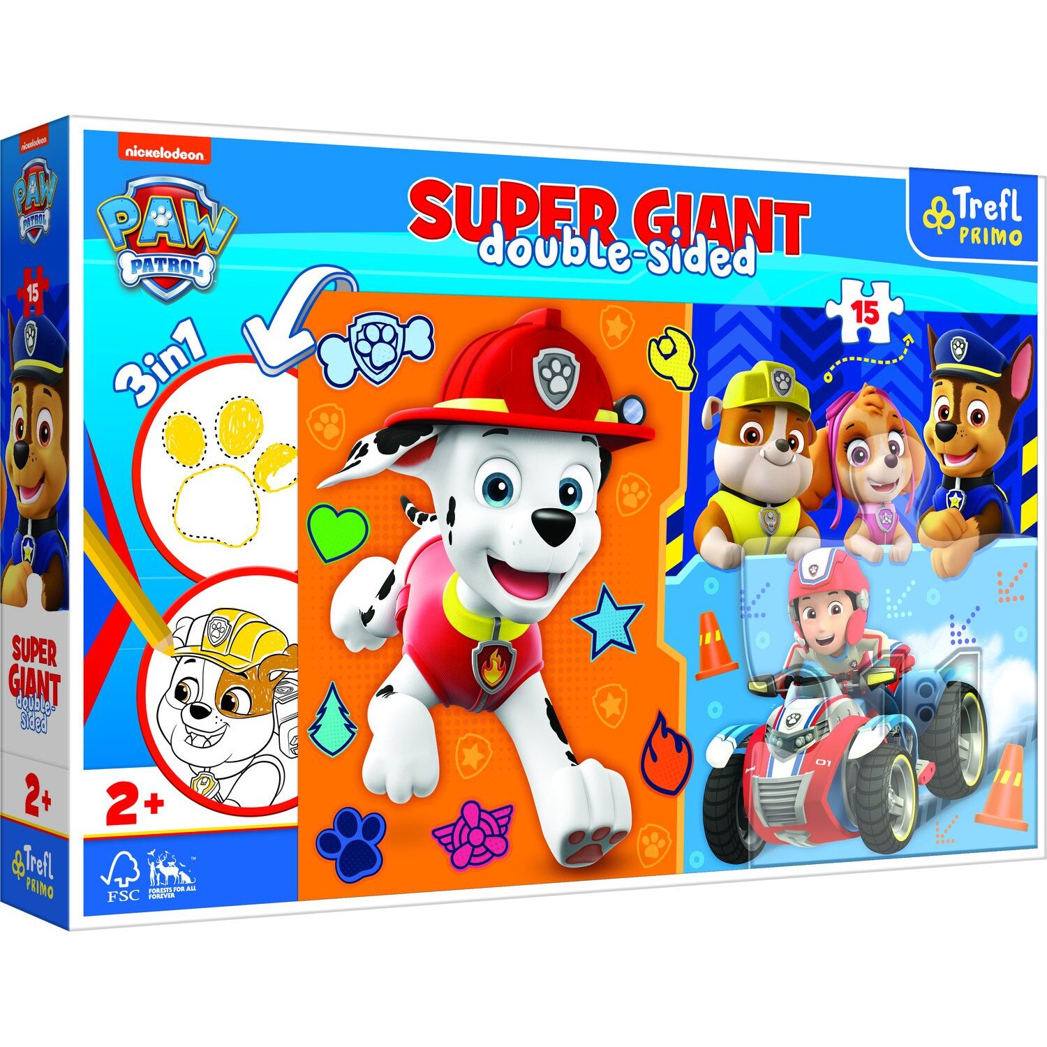 Puzzle cu doua fe?e Trefl 3 in 1 din 15 piese - Face?i cuno?tin?a cu ...