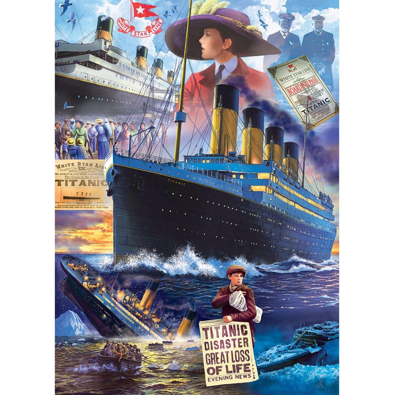Puzzle Master Pieces din 1000 de piese - Titanic - eMAG.ro