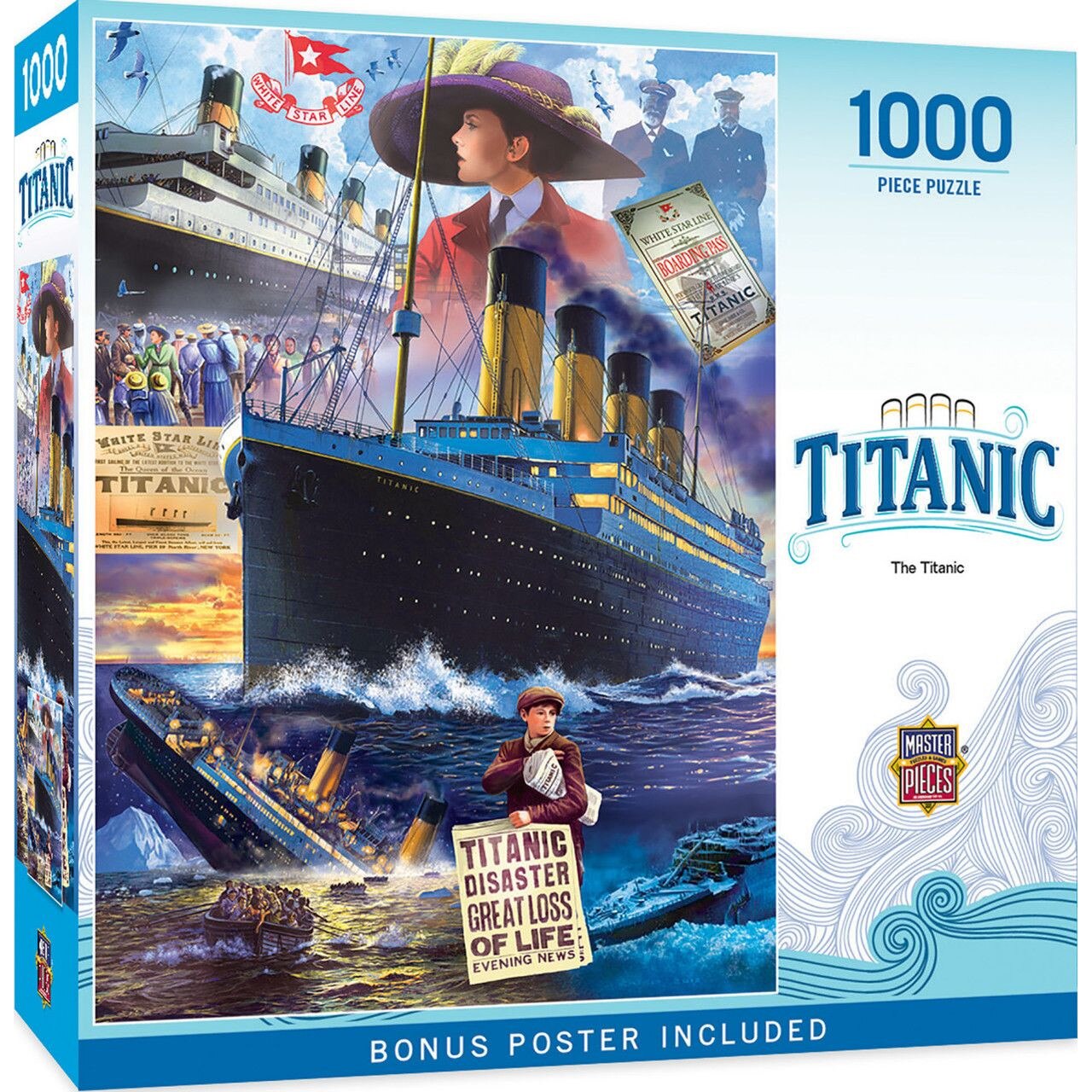 Puzzle Master Pieces din 1000 de piese - Titanic - eMAG.ro
