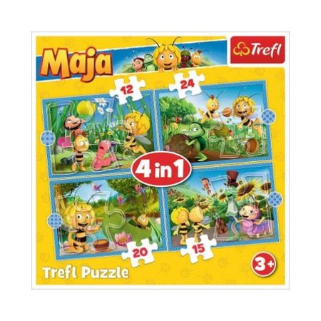 Puzzle Trefl 4 in 1 - Maya's adventures - eMAG.ro