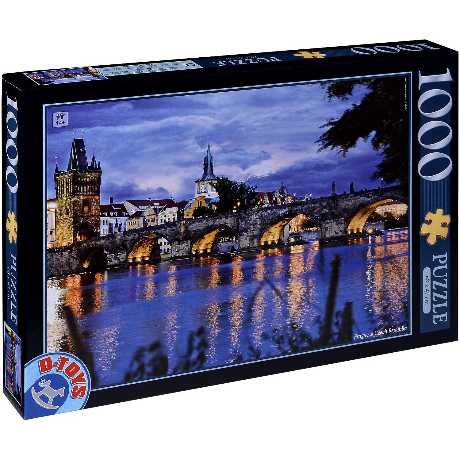 D-Toys Puzzle 1000 Teile – Motiv 'Grand Place Brüssel', Bunt, Für Erwachsene