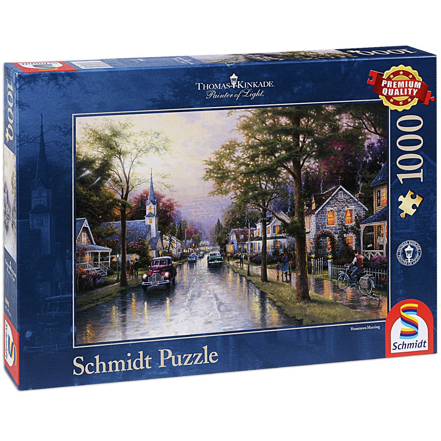Puzzle Schmidt de 1000 piese - Dimineata in orasul natal, Thomas ...