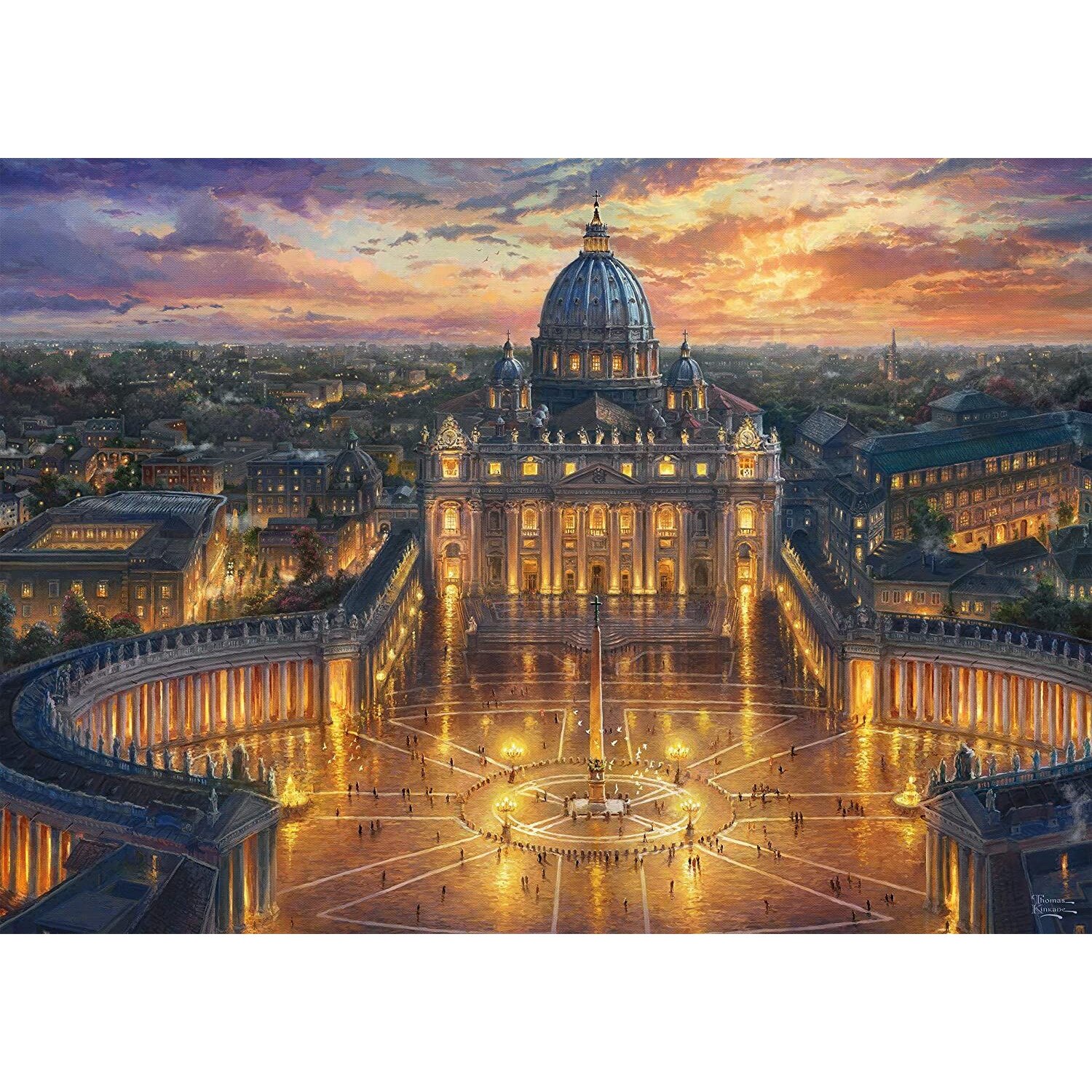Puzzle Schmidt de 1000 piese - Thomas Kinkade Vatican Sunset - eMAG.ro