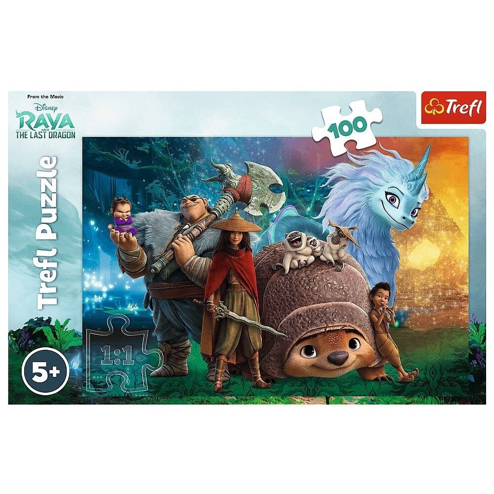 Puzzle Trefl de 100 piese - Raiul si ultimul dragon - eMAG.ro