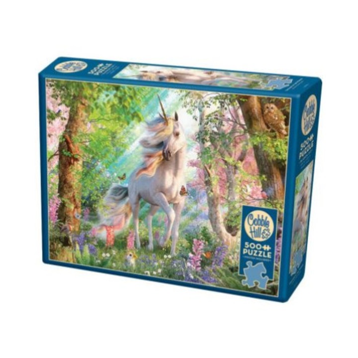 Cobble Hill 2000 Piece Puzzle - Unicorn And Friends Fantasy Scene (Includes Poster)
