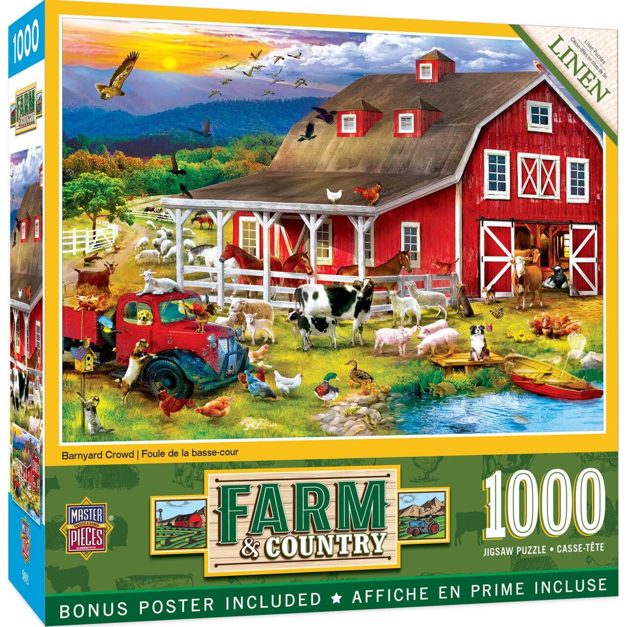 Puzzle de 1000 de piese Master Pieces - Ziua la ferma - eMAG.ro