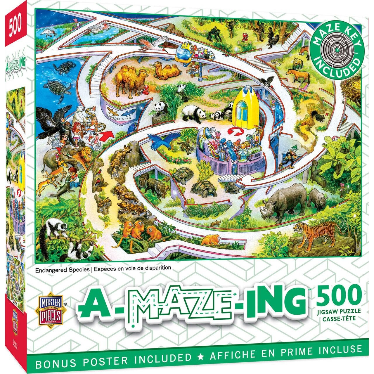 Puzzle Master Pieces din 500 de piese - Specie pe cale de disparitie ...