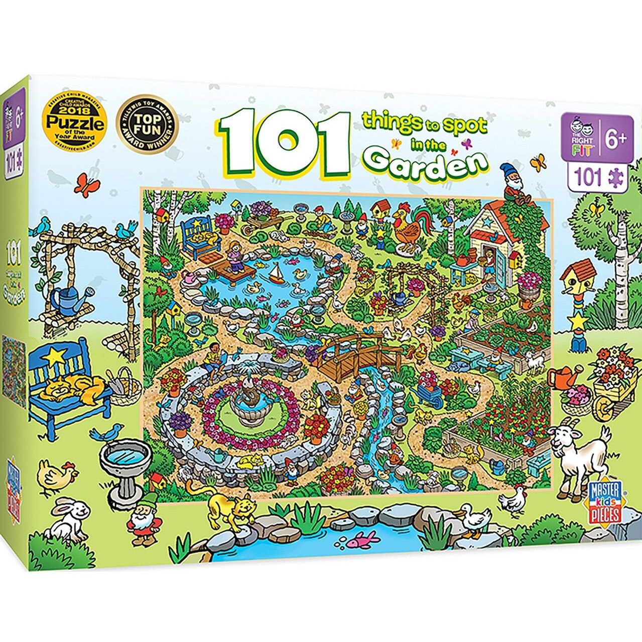 Puzzle Master Pieces din 101 XXL de piese - Gradina - eMAG.ro