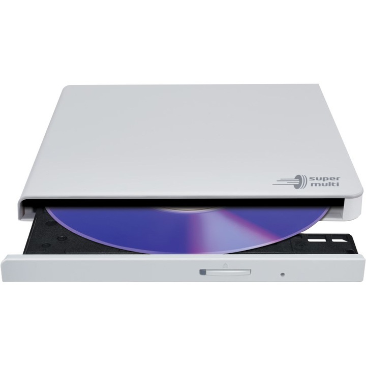 DVD Writer extern HitachiLG GP57ES40, Slim, 8x, USB 2.0, Alb, Retail