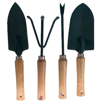 Mini unelte gradina Evotools, maner lemn, 4 buc/set Mini unelte gradina Evotools, maner lemn, 4 buc/set