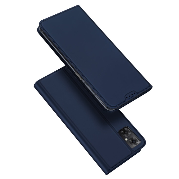 Husa Book Dux Ducis Skin Pro Flip Card Wallet pentru Xiaomi Redmi Note 11E / Redmi 10 5G / Redmi 10 Prime+ 5G / Poco M4 5G, albastru