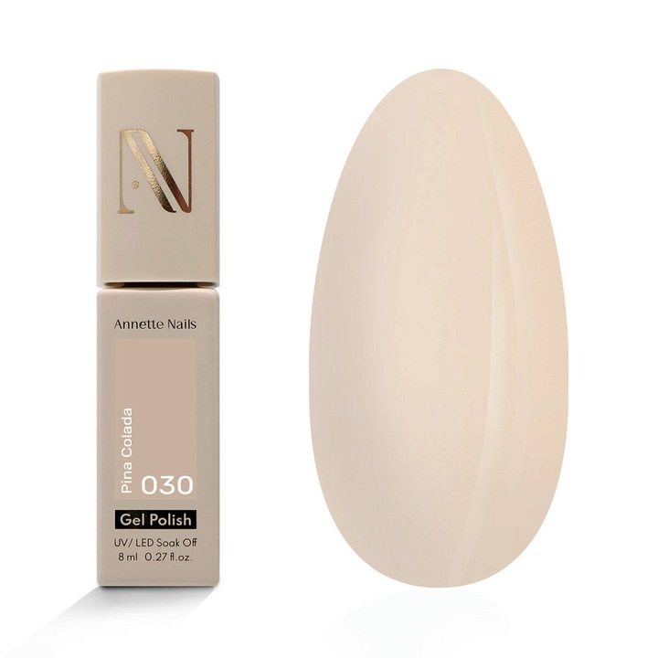 Oja Semi AnnetteNails Choco Pina Colada 030, 8ml, Nude