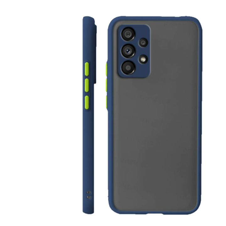 Husa Compatibila Cu Samsung Galaxy A23 4G/5G Vennus Color Button Bumper, Navy