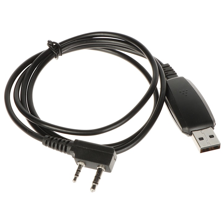 Cablu de date pentru programare statii emisie-receptie Baofeng, Puxing, Kenwood, Wouxun