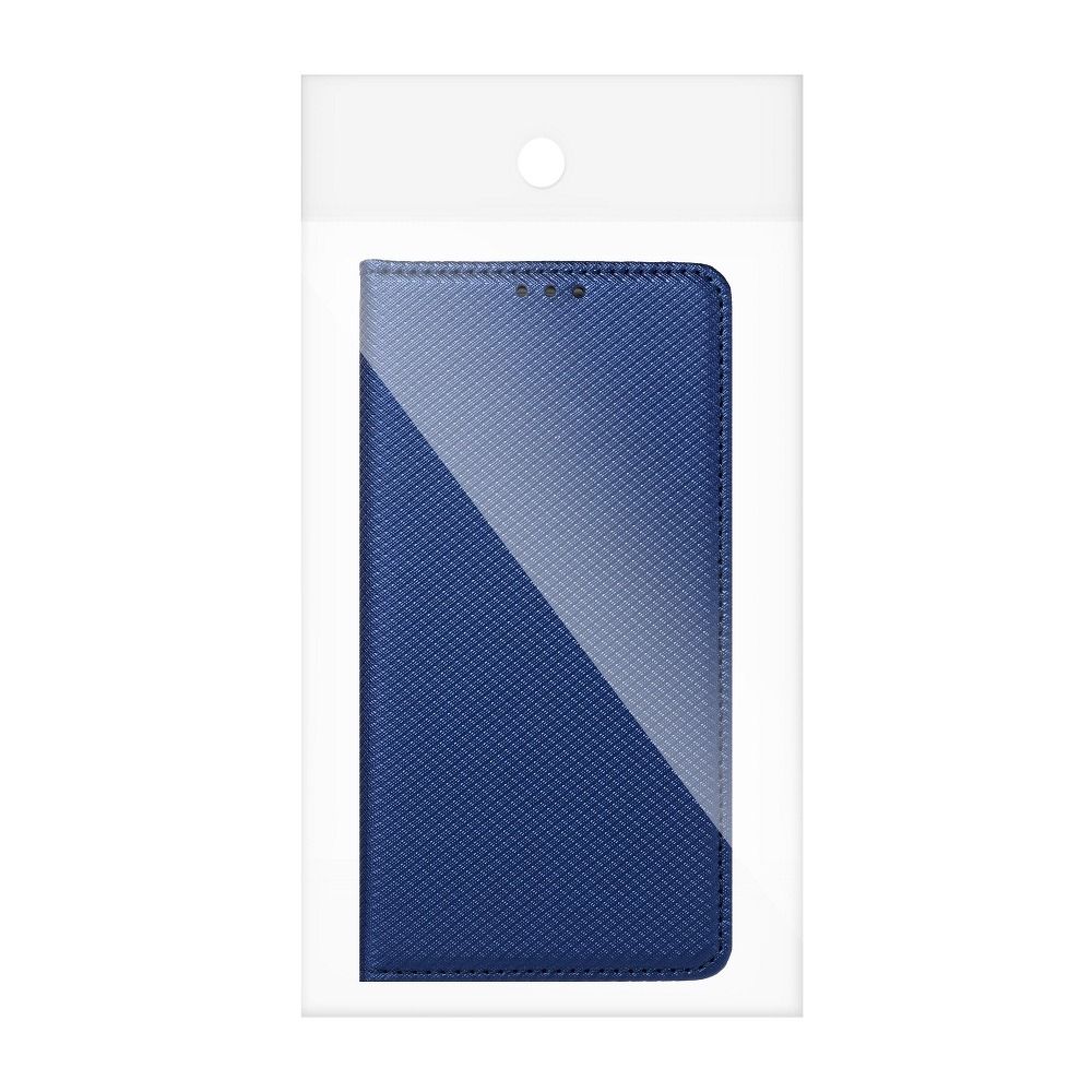 Husa tip carte, compatibila cu Samsung Galaxy A13 5G / A04s, model Smart Book Case, material textil, albastru