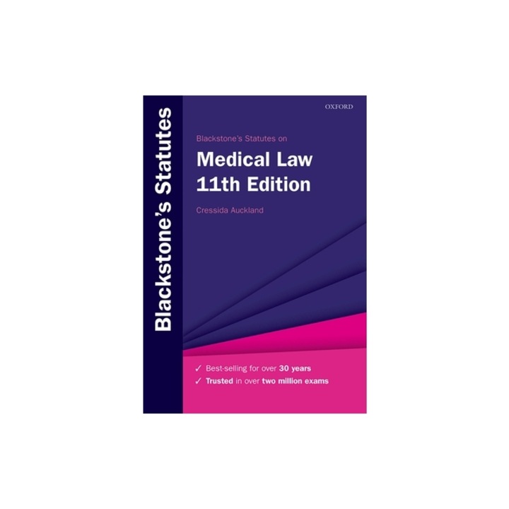 Blackstone's Statutes on Medical Law, Cressida Auckland