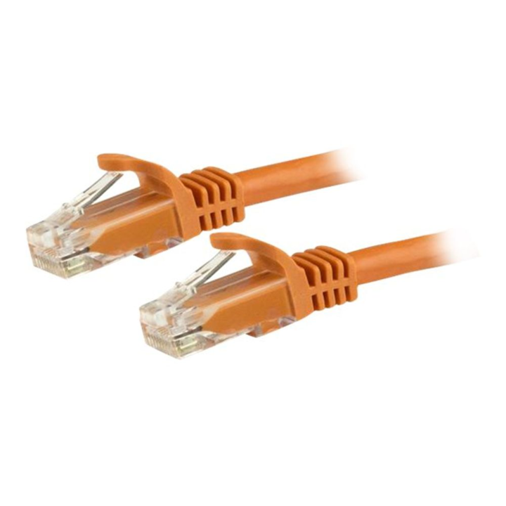 StarTech.com 3m CAT6 Ethernet Cable - Orange Snagless Gigabit CAT 6 Wire - 100W PoE RJ45 UTP 650MHz Category 6 Network Patch Cord UL/TIA (N6PATC3MOR) - patch cable - 3 m - orange
