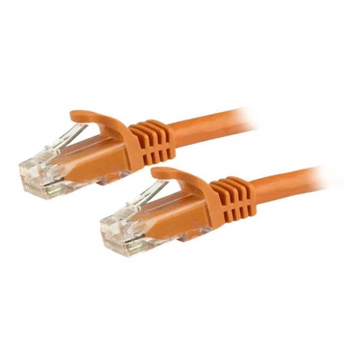 StarTech.com 3m CAT6 Ethernet Cable - Orange Snagless Gigabit CAT 6 Wire - 100W PoE RJ45 UTP 650MHz Category 6 Network Patch Cord UL/TIA (N6PATC3MOR) - patch cable - 3 m - orange