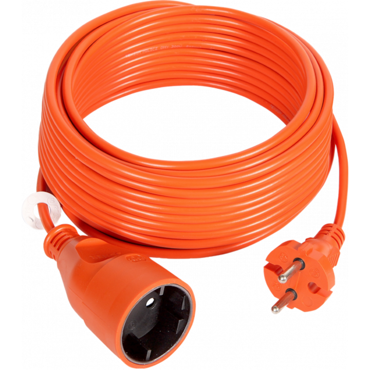 Градински удължител Orno, 230V, 10A, 10 м, оранжев