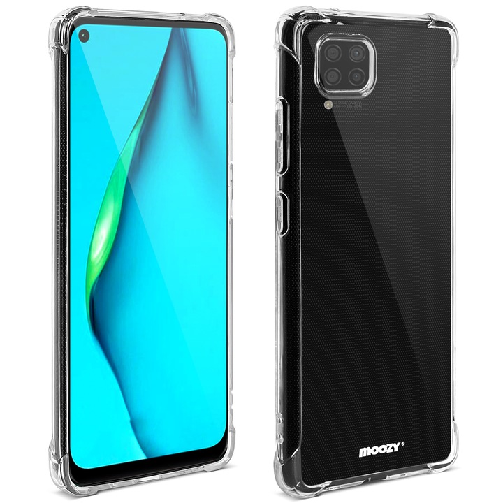 Удароустойчив кейс, Moozy, за Huawei P40 Lite, Прозрачен, Силиконов