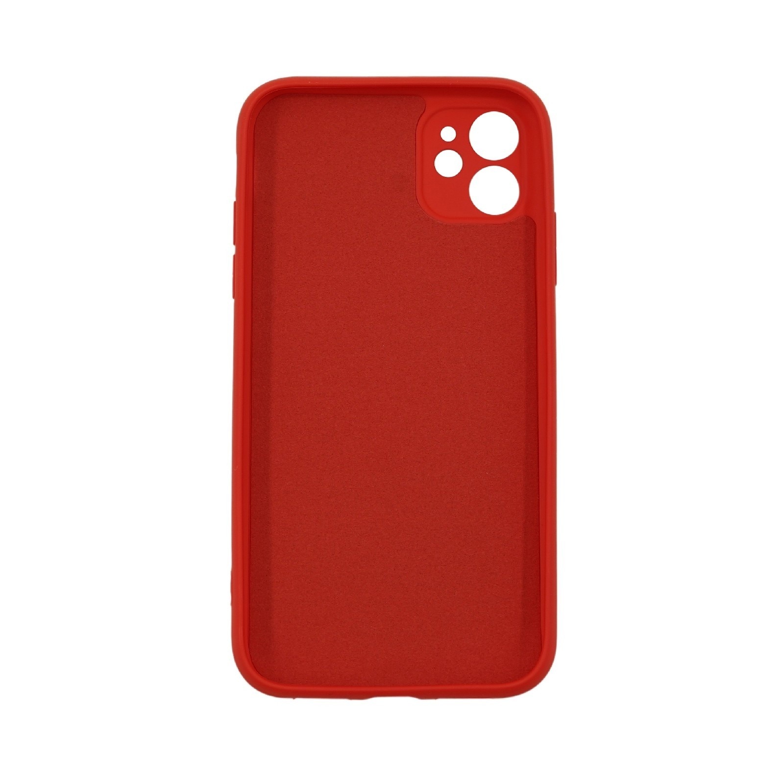 Husa protectie Flippy compatibila cu Apple iPhone 12 Liquid Silicone Case Rosu