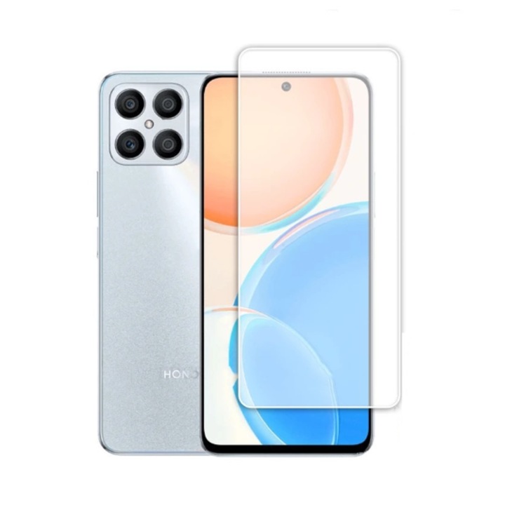 Üvegvédő Honor X8-hoz, átlátszó