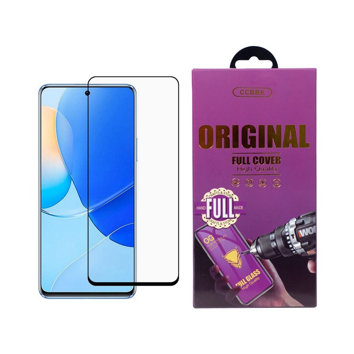 Стъклен Протектор OG за Huawei Nova 9 SE 5G, Черен