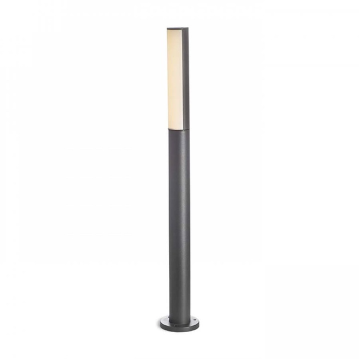 Lampa de exterior, RENDL, Policarbonat, 230 V, LED, 8 W, IP54, 3000 K, Gri inchis