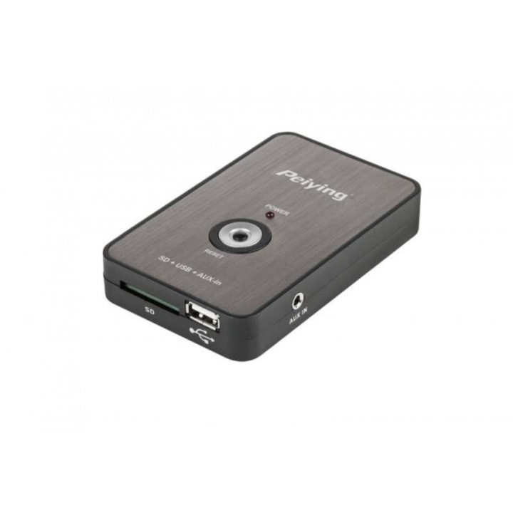 Adaptor wireless, Peiying, Hundai/Kia, Cablu, 12PIN, Negru