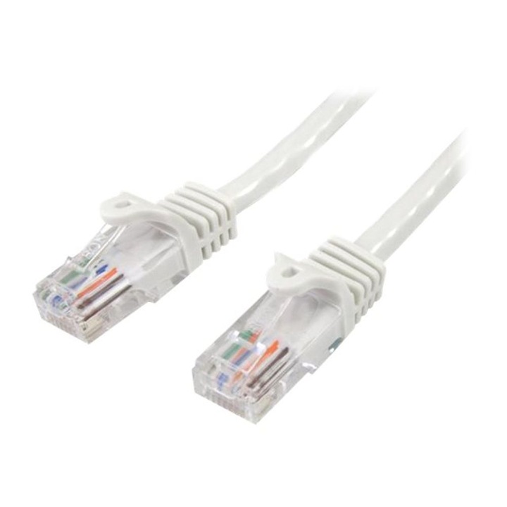 StarTech 0.5M WHITE CAT5E PATCH CABLE SNAGLESS ETHERNET CABLE - UTP (CPX2717939)